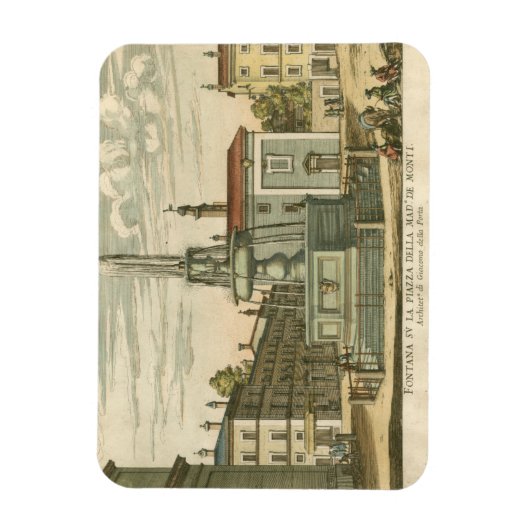 ファウンテンインタウンイタリアンスクエアバイファルダ マグネット (縦)