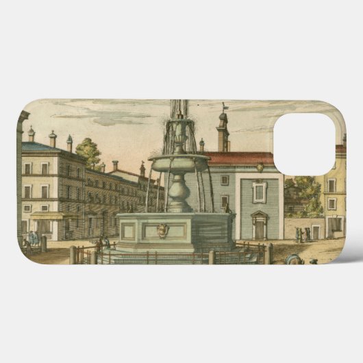 ファウンテンインタウンイタリアンスクエアバイファルダ Case-Mate iPhoneケース (裏面 (横))