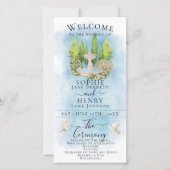 ファウンテンエレガントドーブラグジュアリー結婚式 プログラム (正面)