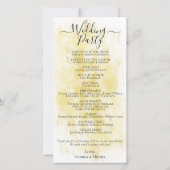 ファウンテンエレガントドーブラグジュアリー結婚式 プログラム (裏面)