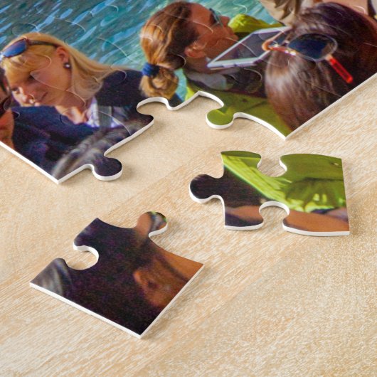 ファウンテントレヴィと観光客，ローマ，イタリア ジグソーパズル (側面)