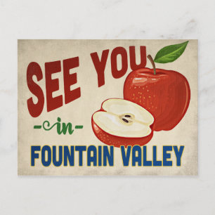 ファウンテンバレーCalifornia Apple - Vintage Travel ポストカード