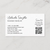 ファウンテンペンハートスワッシュロマンス作家 名刺 (裏面)