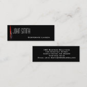 ファウンテンレッドモダンスキニービジネスカード スキニー名刺 (正面/裏面)