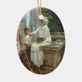 ファウンテンヴィラトルロニアフラスカティ，イタリア セラミックオーナメント (裏面)