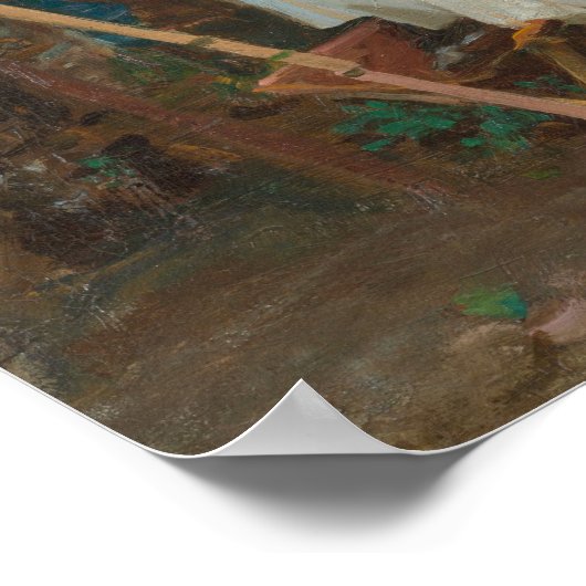 ファウンテンヴィラトルロニアフラスカティ,イタリア ポスター (角)