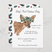 ファウンディアクリスマスパーティー招待状 招待状 (正面/裏面)