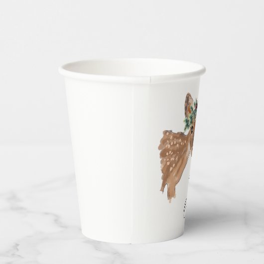 ファウンディアパーソナライズされた紙クリスマス 紙コップ (右)