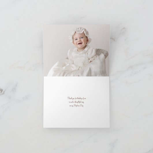 ファウン – 宗教パーソナライズされた感謝の言葉 サンキューカード (内部)