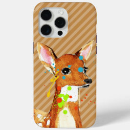 ファウ絵を描ンスプラッツ抽象芸術鹿iPhone 7 iPhone 15 Pro Maxケース