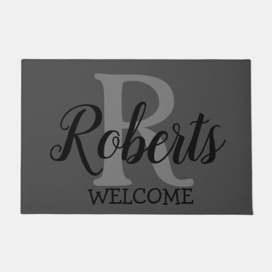 ファエレガントミリモノグラムの名 ドアマット (正面)