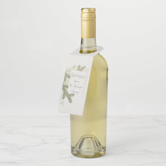 ファエレガントンカスタムズのクリスマス企業の ボトルネックタグ (アングル)