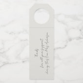 ファエレガントンカスタムズのクリスマス企業の ボトルネックタグ (裏面)