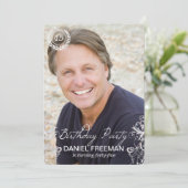 ファエレガントーンフォト誕生日招待状 招待状 (スタンド正面)