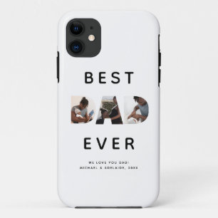 ファカスタムーズデイフォトコラージュ最高のパパ iPhone 11 ケース