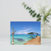 ファカラバインナラグーンロトアヴァポリネシアフランスのホテル ポストカード (スタンド正面)