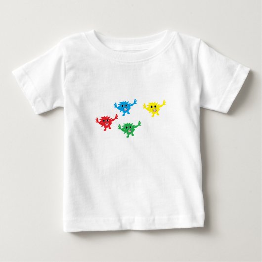 ファカラフルジィモンスター ベビーTシャツ (正面)