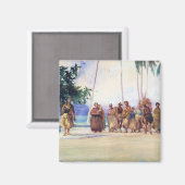 「ファガロアベイ，サモア， 1890」 - John LaFarge Magnet マグネット (正面/裏面)