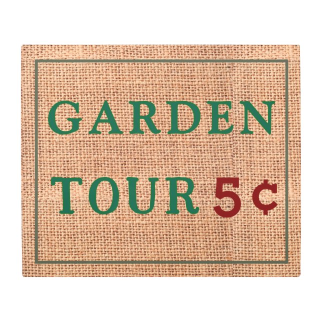 ファクシミリヴィンテージガーデンサイン3 メタルプリント (正面)