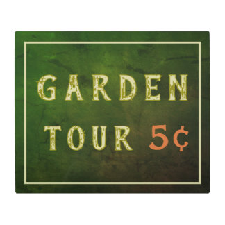 ファクシミリヴィンテージガーデンサイン4 メタルプリント