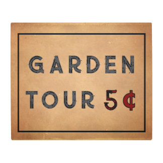 ファクシミリヴィンテージガーデンサイン メタルプリント