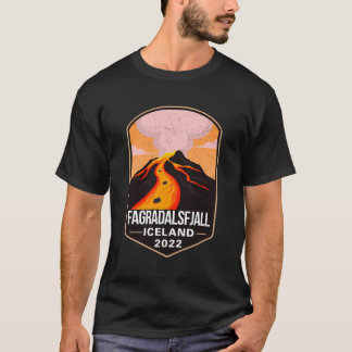 ファグラダルスファル山の火山アイスランド20 Tシャツ