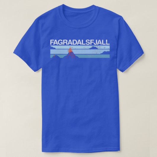 ファグラダルスフェルアイスランド Tシャツ (デザイン正面)