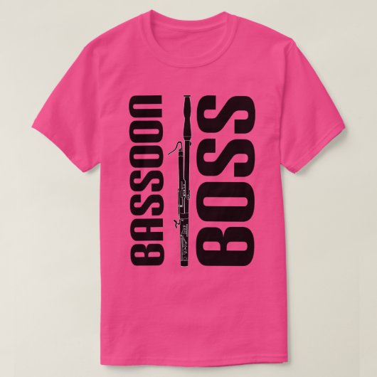 ファゴット奏者 Tシャツ (デザイン正面)