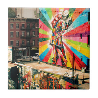 ファサード落書き タイル