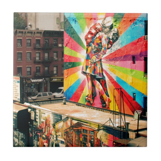 ファサード落書き タイル (正面)