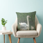 ファザースワンwithベビー装飾用クッション クッション (椅子)