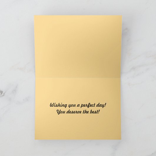 ファザーズデイ魚釣りボートトロピカルサンセットカード カード (内部)