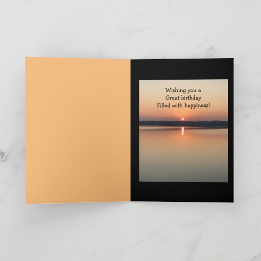 ファザーユアライトシーンズブライトハッピーバースデー カード (内部)