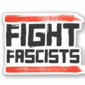 ファシストと戦う シール (正面)