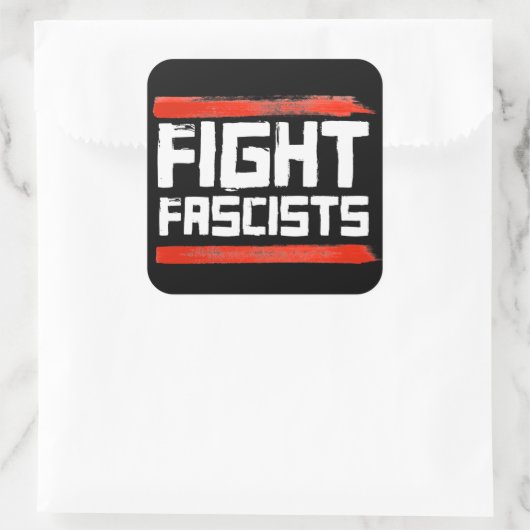 ファシストと戦う スクエアシール (バッグ)