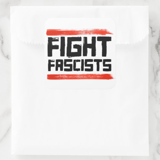 ファシストと戦う スクエアシール (バッグ)