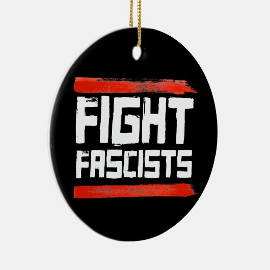 ファシストと戦う セラミックオーナメント (右)