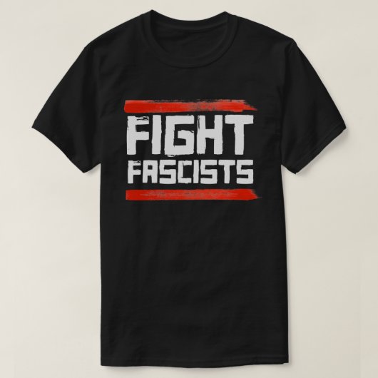 ファシストと戦う Tシャツ (デザイン正面)