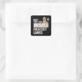 ファシストの嘘に抵抗できるのは君だけだ スクエアシール (バッグ)