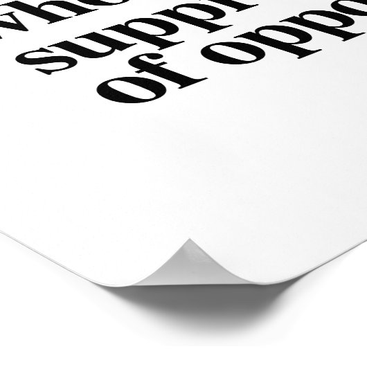 ファシストの定義 – スーにエクササイズする政治家 ポスター (角)