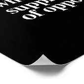 ファシストの定義 – スーにエクササイズする政治家 ポスター (角)