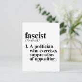ファシストの定義 ポストカード (スタンド正面)