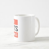 ファシストの本救を禁止する コーヒーマグカップ (正面右)