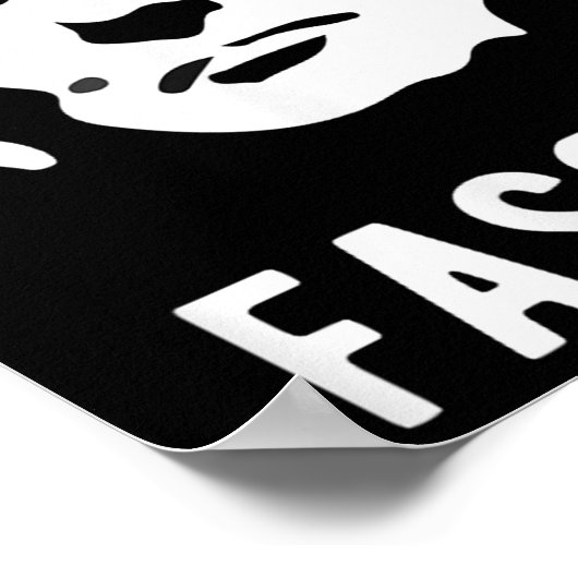 ファシストアンチ切り ポスター (角)