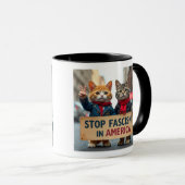 ファシストップズム猫の抵抗運動 マグカップ (正面右)