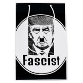 ファシストトランプ抱き枕 ミディアムペーパーバッグ (正面)