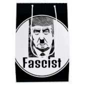 ファシストトランプ抱き枕 ミディアムペーパーバッグ (裏面)