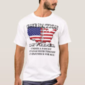 ファシスト独裁者の下に分裂した一つの国....... Tシャツ (正面)
