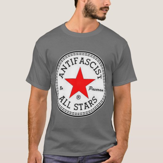 ファシスト・オールスターズ男子仲間たち Tシャツ (正面)