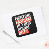 ファシズムと戦うのは君の義務だ スクエアシール (封筒)